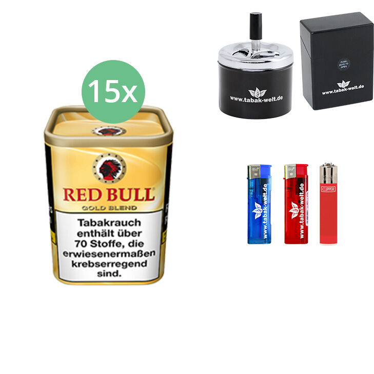 Red Bull Gold Blend 15 x 120g mit Zigarettenbox 