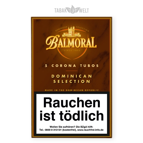 balmoral-dominican-selection-zigarren-corona-tubo