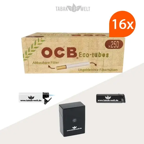 16x-ocb-filterhuelsen-eco-tubes-250er-4000-stueck-mit-etui