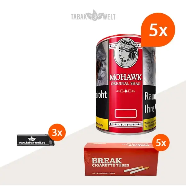 mohawk-original-shag-feinschnitt-tabak-5x-dose-mit-1000-huelsen