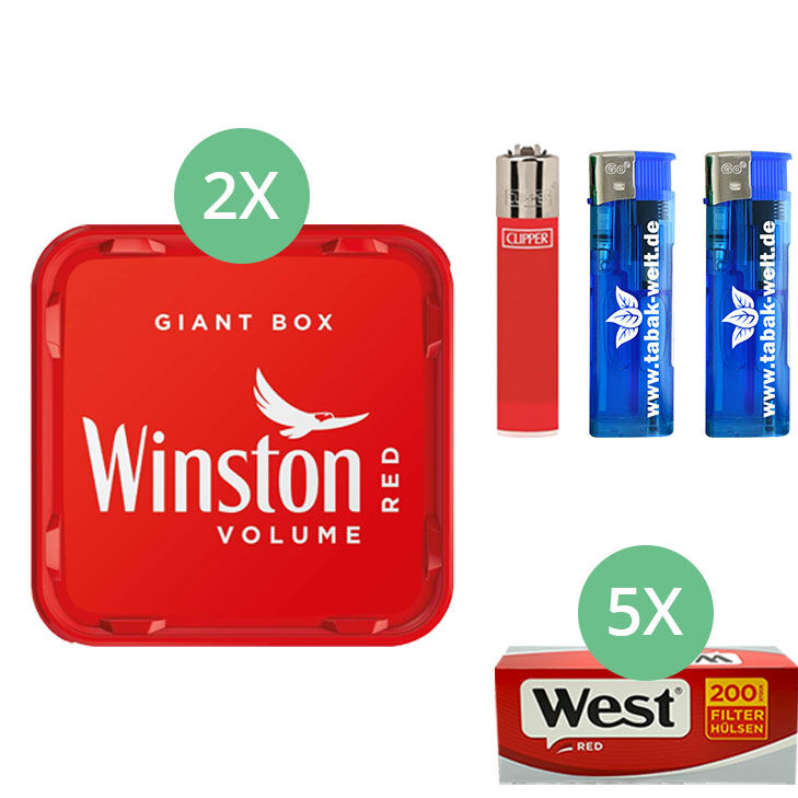 Winston Giant Box 2 x 205g mit 1000 Hülsen