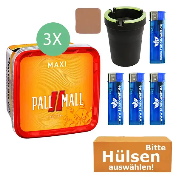 3 x Pall Mall Mix Box mit Auto Aschenbechern