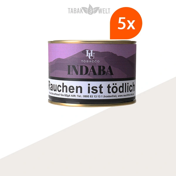 HU Tobacco Indaba Pfeifentabak – 5 Dosen im Set