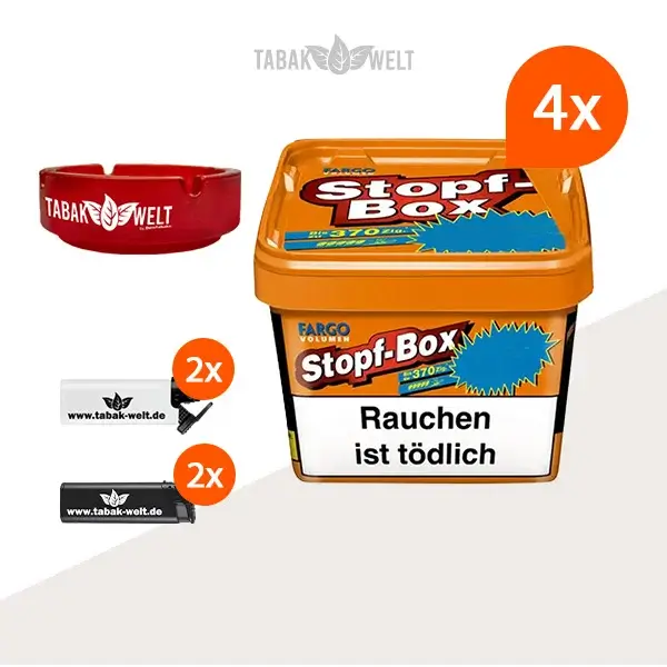 fargo-orange-volumentabak-4x-stopf-box-mit-aschenbecher