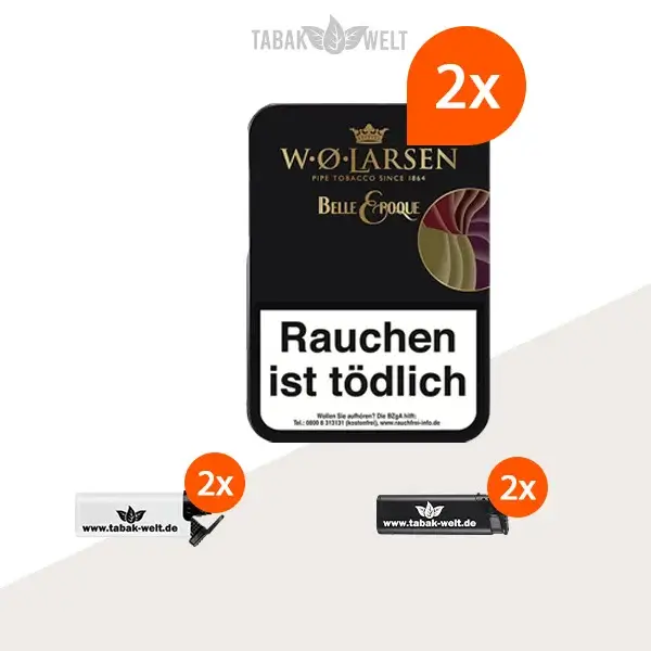 2x-w.-o.-larsen-belle-epoque-100g-dose-mit-feuerzeuge
