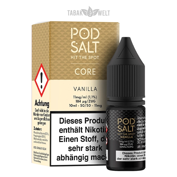 Pod Salt Core E-Liquid Vanilla 10 ml 11 mg/ml