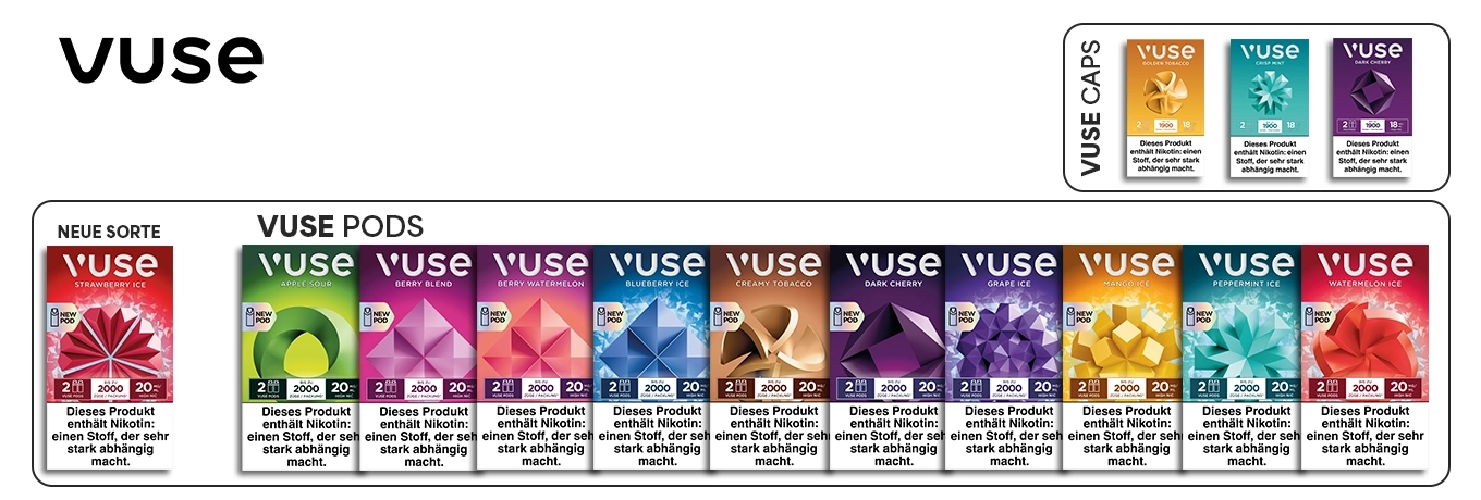 vuse go reload box pods und sorten