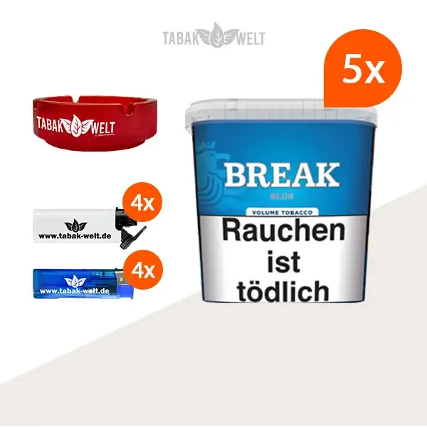 break-blue-volumentabak-5x-giga-box-mit-glasaschenbecher