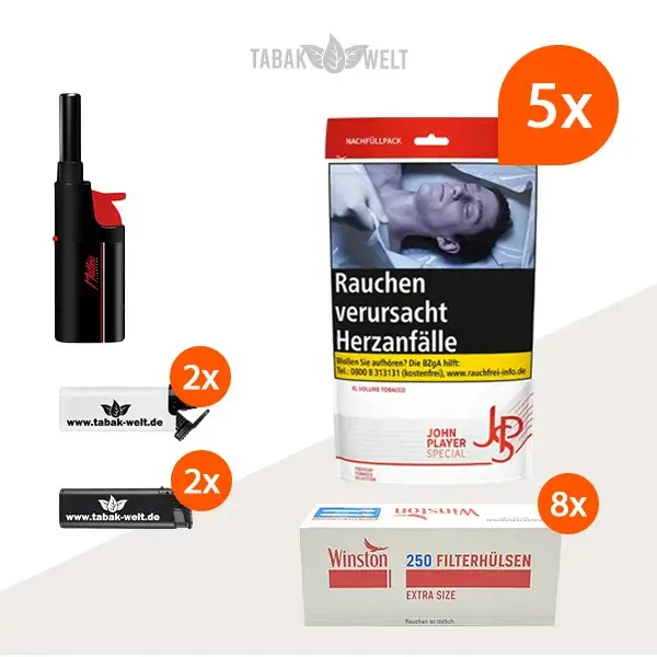john-player-volumentabak-5x-beutel-mit-2000-extra-size-huelsen