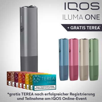 Das Iqos Iluma One Angebot nach Neukundenregistrierung in der Farbe Pebble Grey