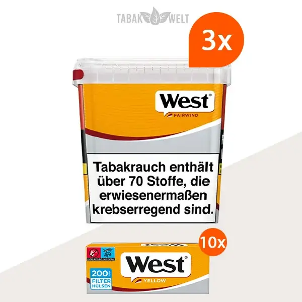 west-yellow-volumentabak-3x-giga-box-mit-2000-filterhuelsen