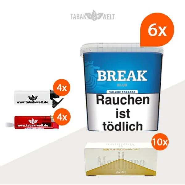 break-blue-volumentabak-6x-giga-box-mit-2000-king-size-huelsen