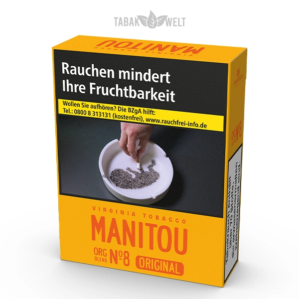 manitou gold tobacco additive free Bull Brand Manitou Organic Blend No.8 Zigaretten