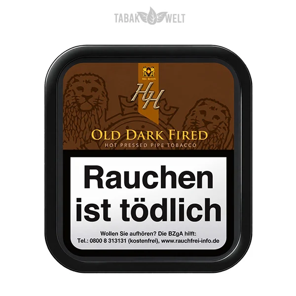 HH Old Dark Fired Pfeifentabak 50 g – Tabak in der Originalverpackung