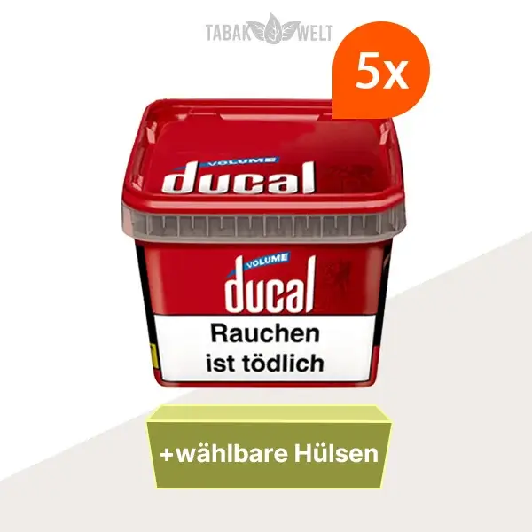 ducal-red-volumentabak-5x-eimer-mit-waehlbaren-huelsen
