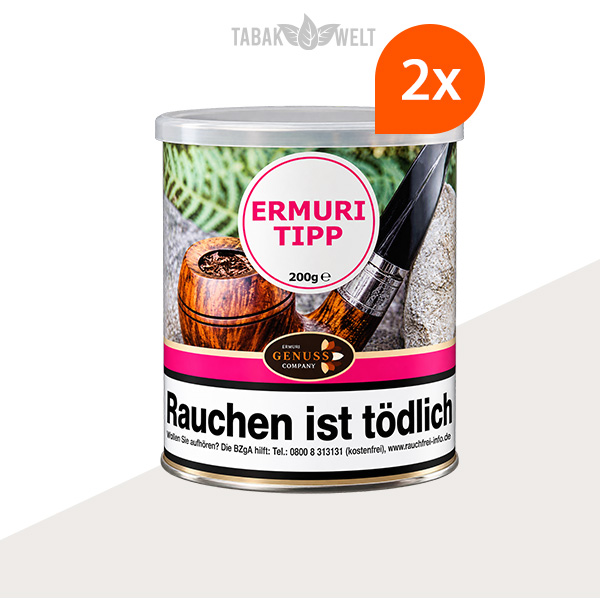 Ermuri Tipp Pfeifentabak 2 x Dose
