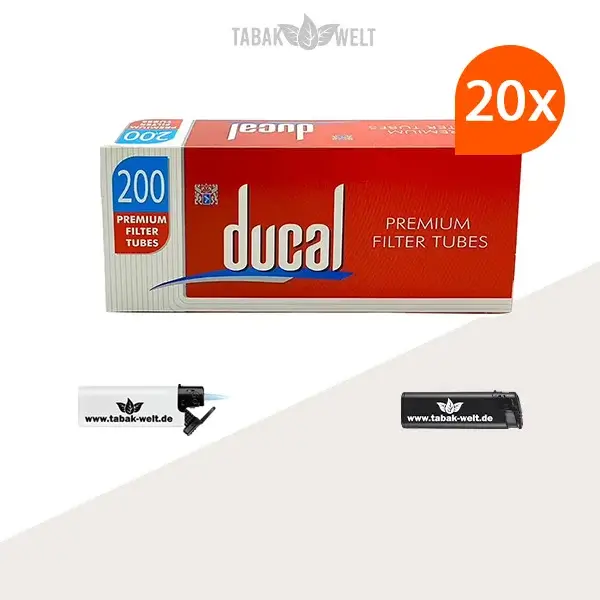 20x-ducal-premium-filterhuelsen-200er-4000-stueck-mit-feuerzeugen