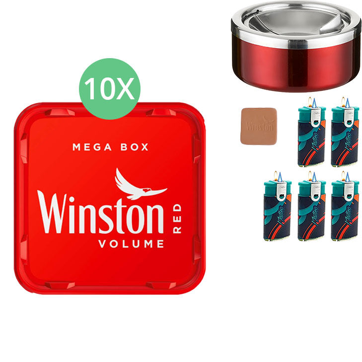 Winston Mega Box 10 x 135g mit Kippaschenbecher