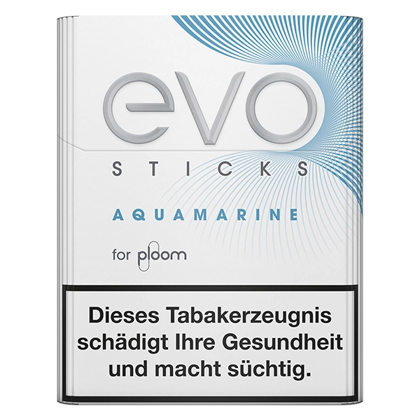 Die Evo Sticks Aquamarine vor einem weissen Hintergrund