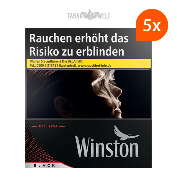 Stange Winston Black Zigaretten Big Pack 5XL