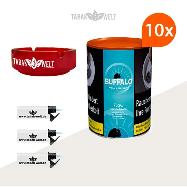 buffalo-blue-volumentabak-10x-dose-mit-glas-aschenbecher