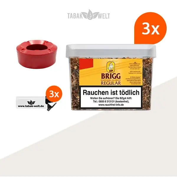 brigg-regular-pfeifentabak-3x-eimer-mit-aschenbecher