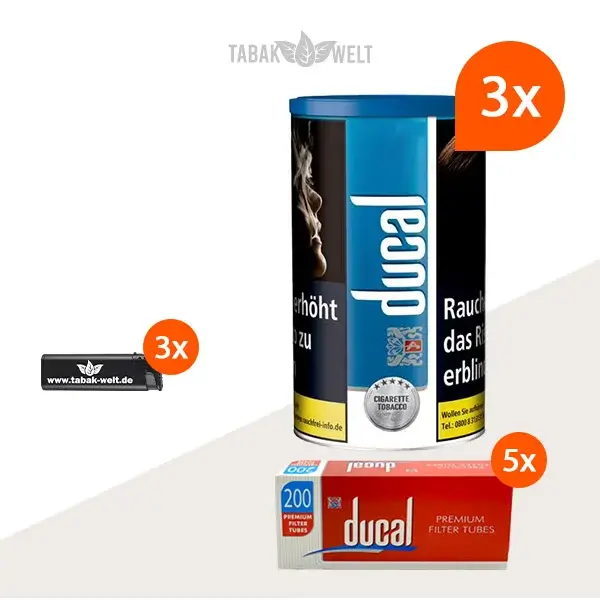 ducal-blau-feinschnitt-tabak-3x-dose-mit-1000-filterhuelsen