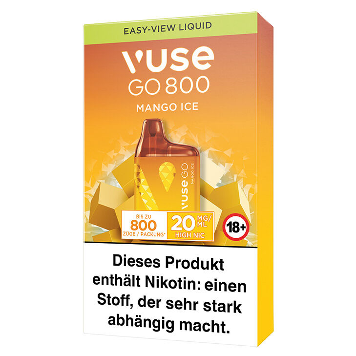 Vuse GO 800 Mango Ice 20 mg Einweg E-Zigarette