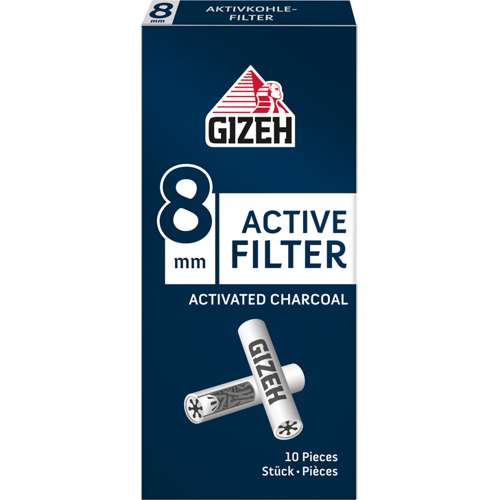 Gizeh Active Filter 8 mm 10 Stück