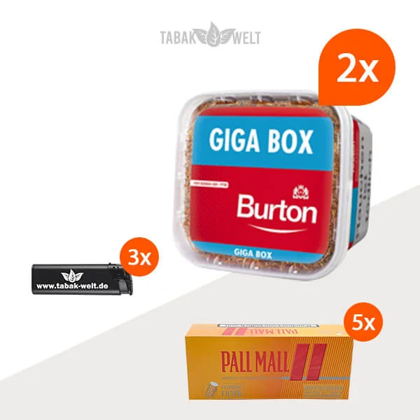 burton-volumentabak-2x-giga-box-mit-pall-mall-huelsen