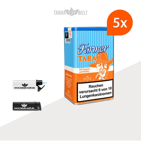 farmer-orange-pfeifentabak-5x-dose-mit-feuerzeugen