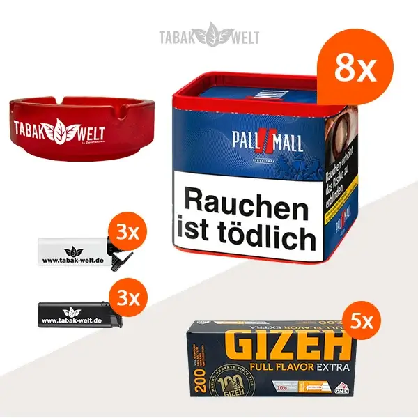 pall-mall-red-volumentabak-8x-dose-mit-1000-extra-filterhuelsen-und-aschenbecher