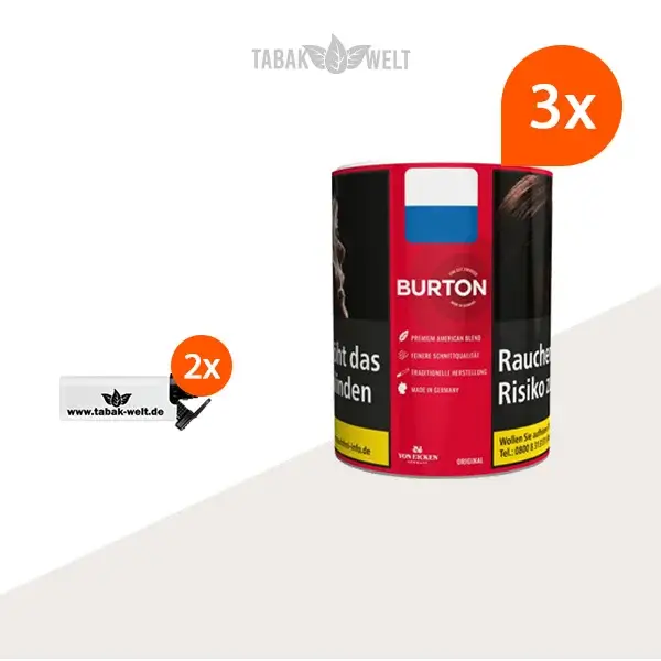 burton-original-feinschnitt-tabak-3x-dose-mit-sturmfeuerzeugen burton-original-feinschnitt-tabak-3x-dose-mit-sturmfeuerzeugen