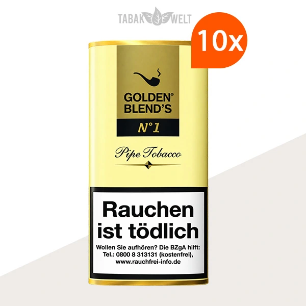 Golden Blend’s No. 1 Pfeifentabak – 10 Pouch-Beutel
