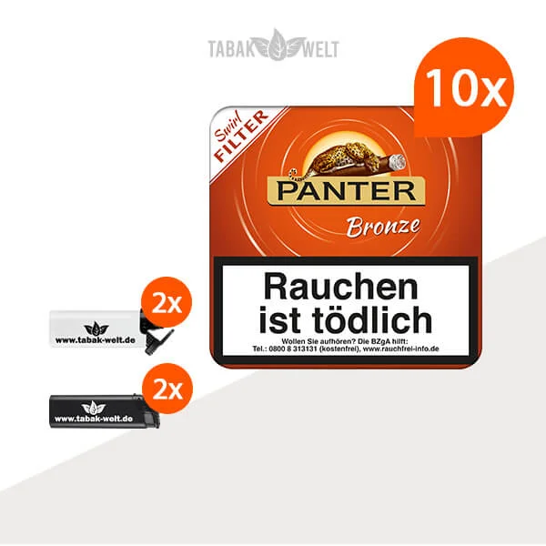 10x-panter-bronze-swirl-filter-20er-zigarillos-mit-feuerzeuge 10x-panter-bronze-swirl-filter-20er-zigarillos-mit-feuerzeuge