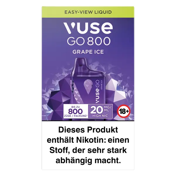 Vuse Go 800 grape ice in der 10 plus 4 Aktion