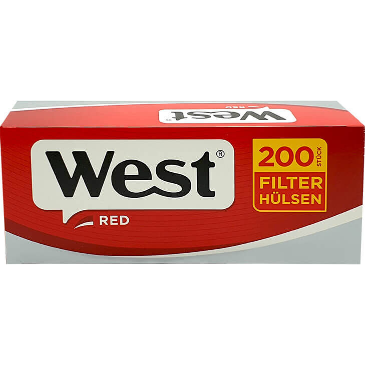 West Red 4 x 120g mit 2000 King Size Hülsen