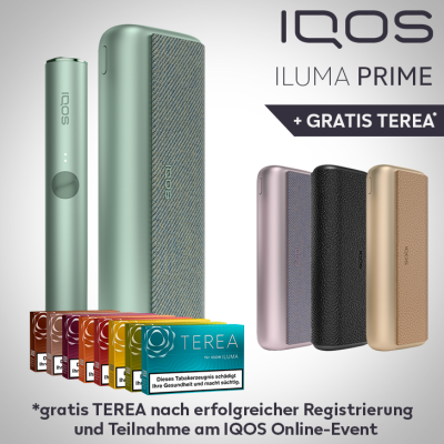 Die IQOS Iluma Prime im Neukunden Angebot in der Farbe Jade Green