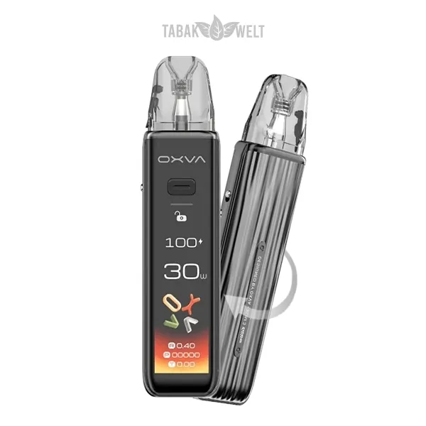 Oxva Xlim 3 Ultra Kit Metal Grey Pod System Ansicht beidseitig Oxva Xlim 3 Ultra Kit Metal Grey Pod System Ansicht beidseitig
