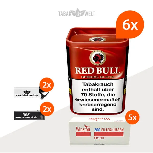 red-bull-special-blend-feinschnitt-tabak-6x-dose-mit-1000-filterhuelsen