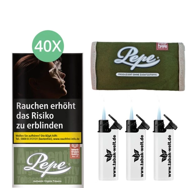 pepe-rich-green-40-x-30g-mit-tabaktasche pepe-rich-green-40-x-30g-mit-tabaktasche