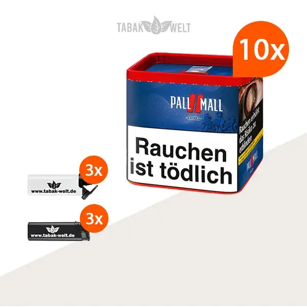 pall-mall-red-volumentabak-10x-dose-mit-feuerzeuge