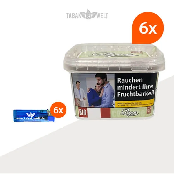 pepe-volumentabak-bright-green-6x-big-box-mit-feuerzeugen-TX16029 pepe-volumentabak-bright-green-6x-big-box-mit-feuerzeugen-TX16029