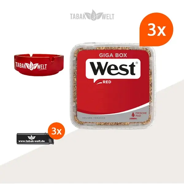 west-red-volumentabak-3x-giga-box-mit-aschenbecher