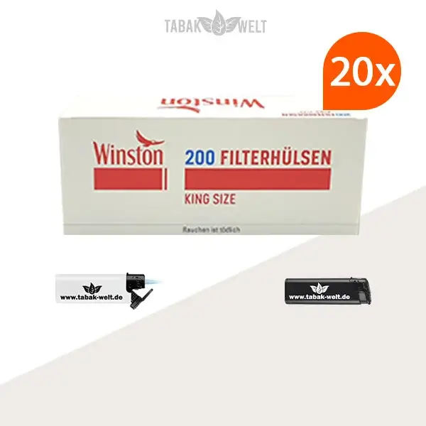 20x-winston-king-size-filterhuelsen-200er-4000-stueck-mit-feuerzeugen