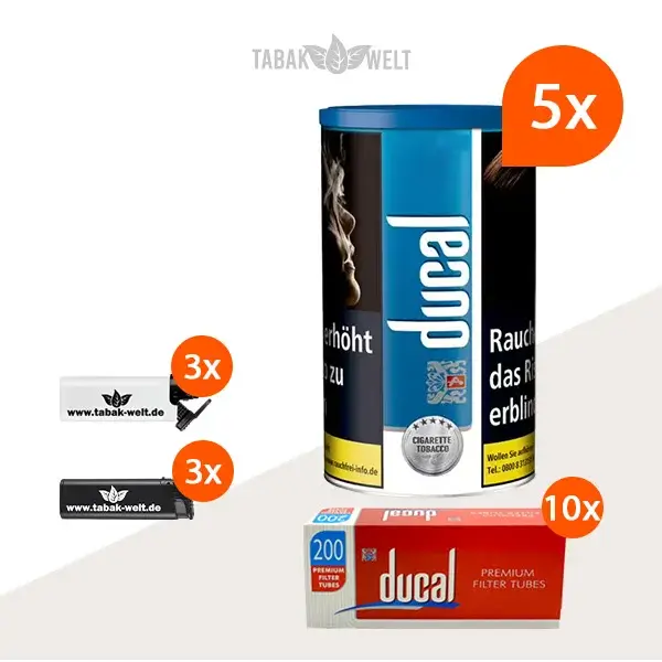 ducal-blau-feinschnitt-tabak-5x-dose-mit-2000-filterhuelsen