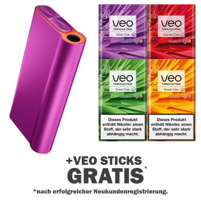 Die Glo Hyper Air in Pink Velvet im Angebot mit veo Sticks nach Neukundenregistrierung
