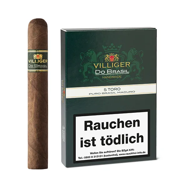 VILLIGER Do Brasil Maduro Zigarren Toro