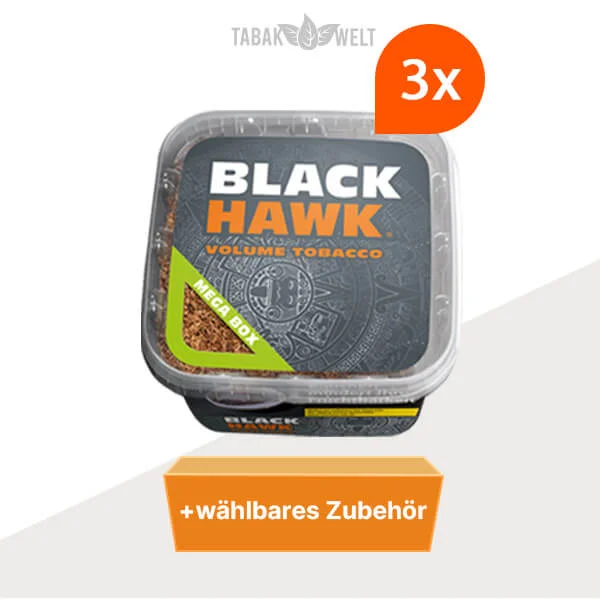 Black Hawk Volumentabak 3x Eimer mit Wählbaren Zubehör