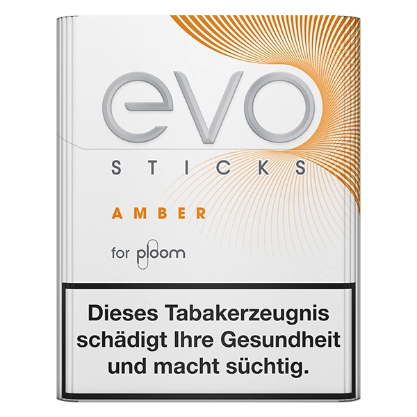 Die Evo Sticks Amber vor einem weissen Hintergrund